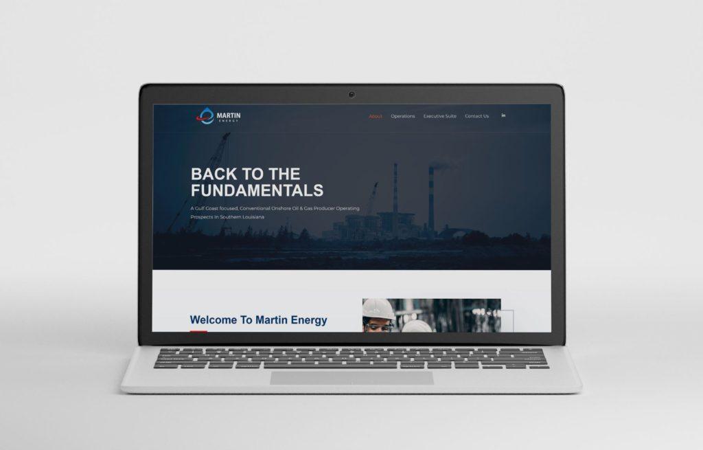 Martin Energy LLC homepage display